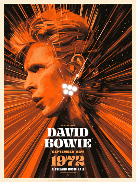 David Bowie - 1972 - Variant Edition : Cleveland Music Hall - scuffed or dented corner